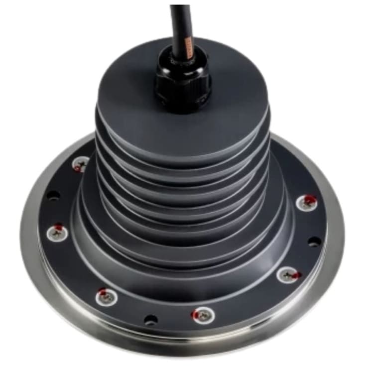 Guldbegravd RF stål/alu medium 12/24V 2700k 20° 18W