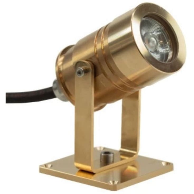 Diamantspotlight mässing standard 12/24v 2700k 20° 6w