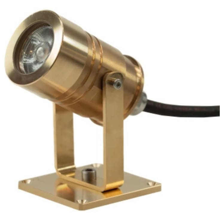 Diamantspotlight mässing standard 12/24v 2700k 20° 6w