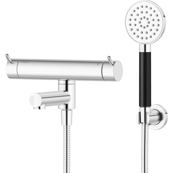 Mora Inxx II badkarsblandare med duschset, krom