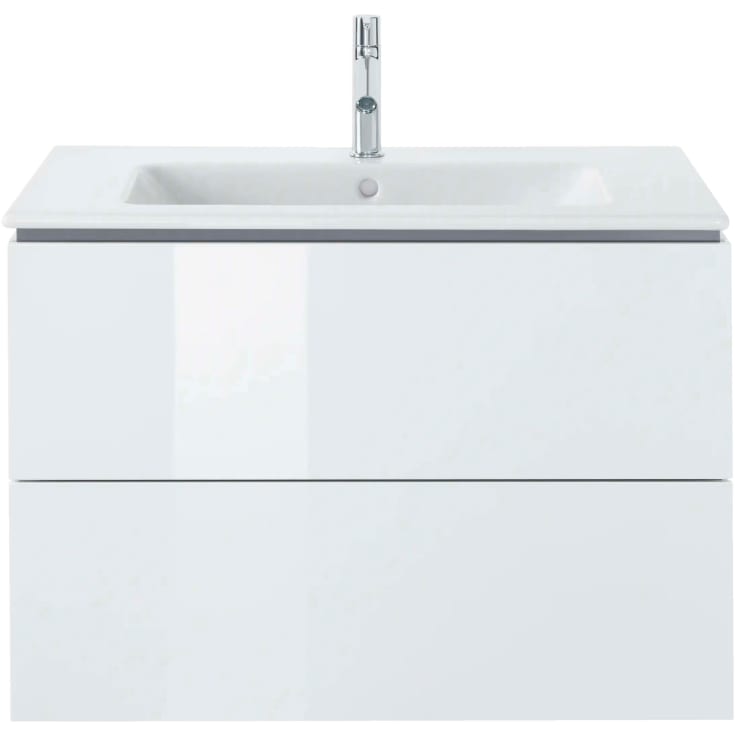 Duravit L-Cube tvättställsunderskåp, 82x48 cm, vit högglans