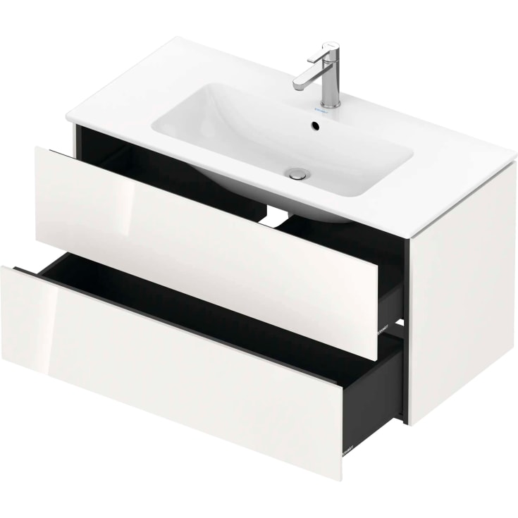 Duravit L-Cube tvättställsunderskåp, 102x48 cm, vit högglans