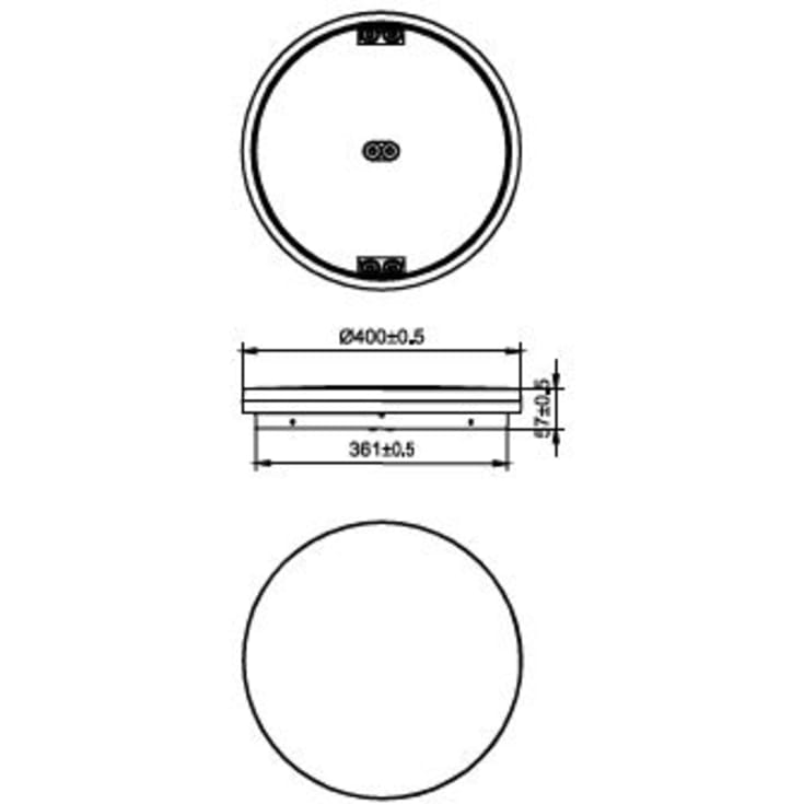 CL Slim vägg-/takarmatur All-in WL200V 1400–4200 lm/830–840 m med sensor, vit