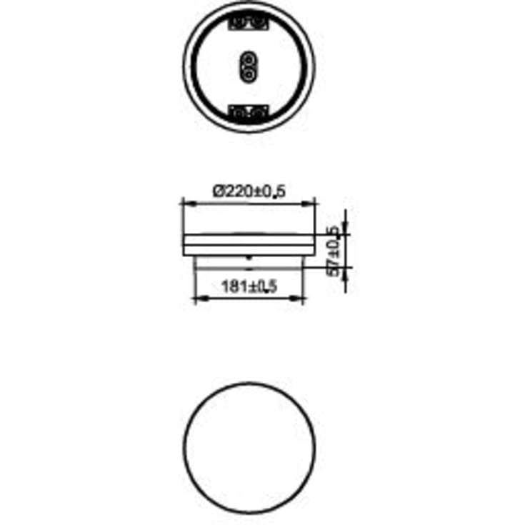 CL Slim Vegg/Tak Alt-i-ett WL200V 1800lm/830–840 IP54 DALI hvit
