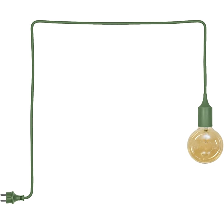 Osram Endura Decor utendørs pendel, 5 meter, grønn