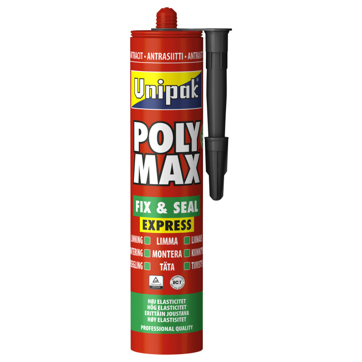 12 stk Unipak poly max fix & seal, antracit, 425 g