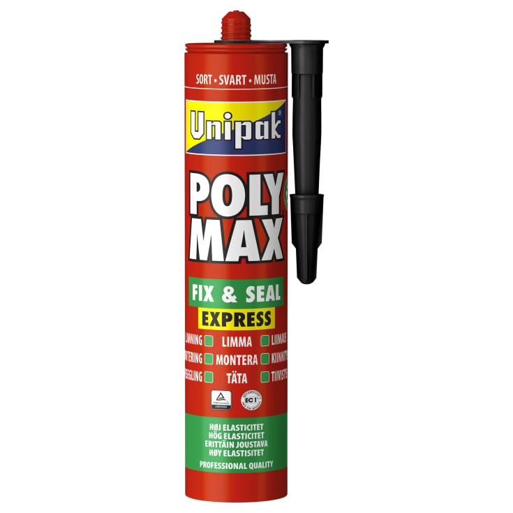 12 stk Unipak poly max fix & seal, sort, 425 g