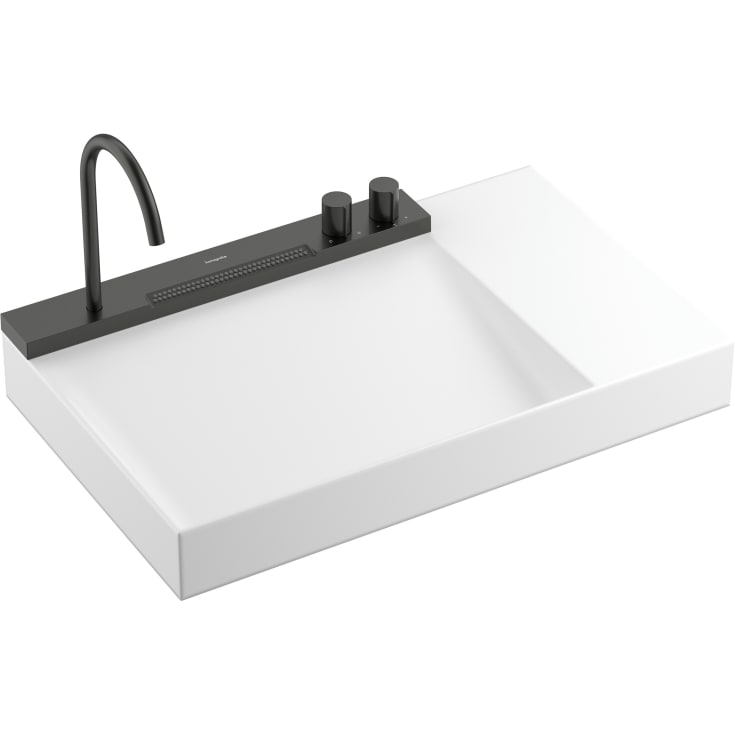 Hansgrohe Avalegra Aquaunit servant med armatur, 78x47,5 cm, børstet sort krom