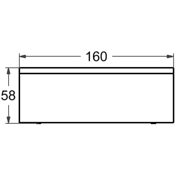 Svedbergs Z160 badekar, 160x75 cm, hvid