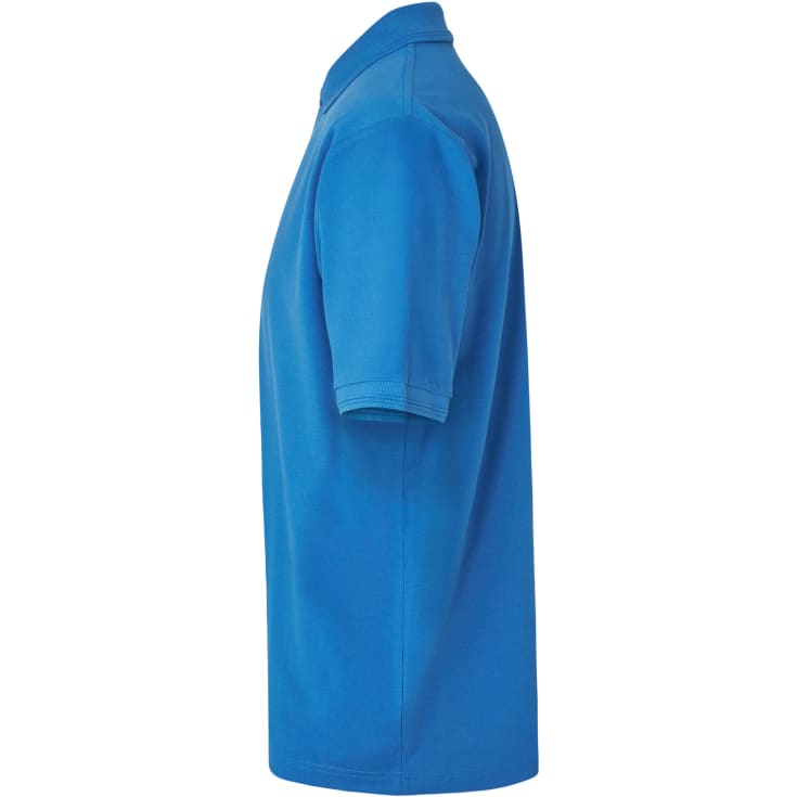 ID Pro Wear poloshirt uden lomme, azurblå, str. 2XL