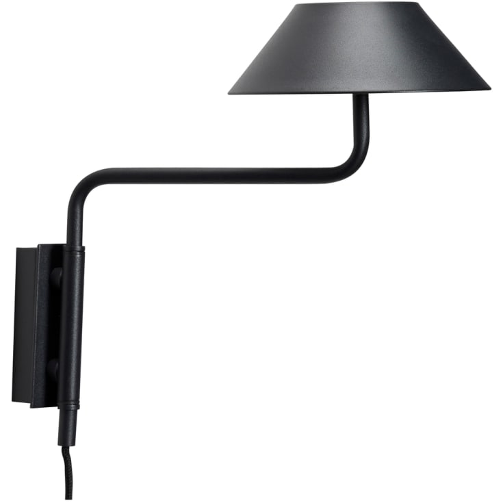 Hübsch Cover vegglampe, sort