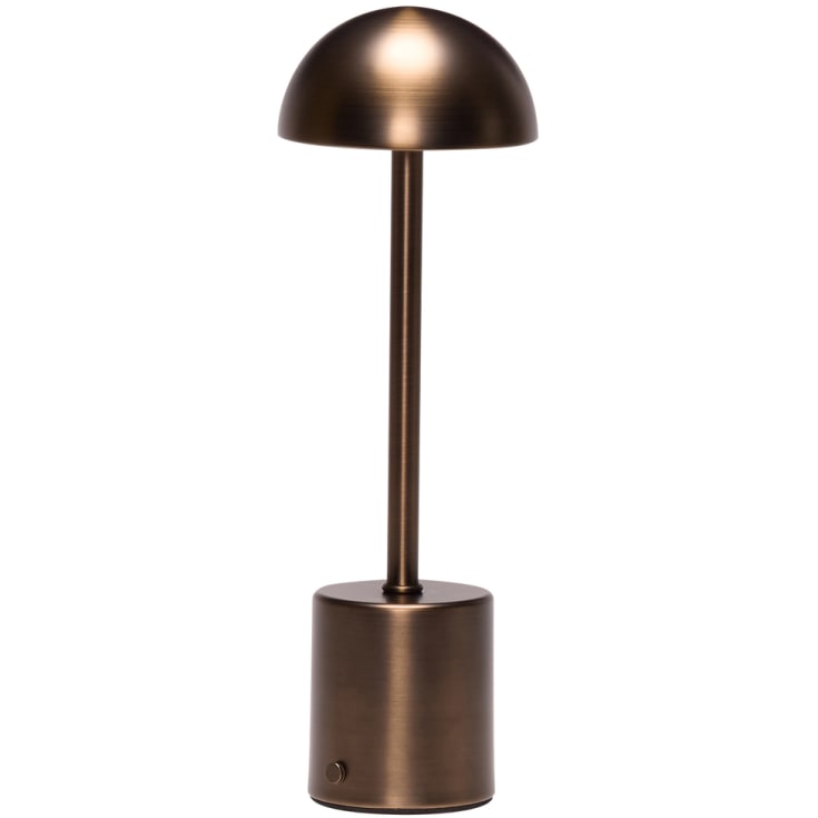 Hübsch Taten oppladbar bordlampe, brunert messing