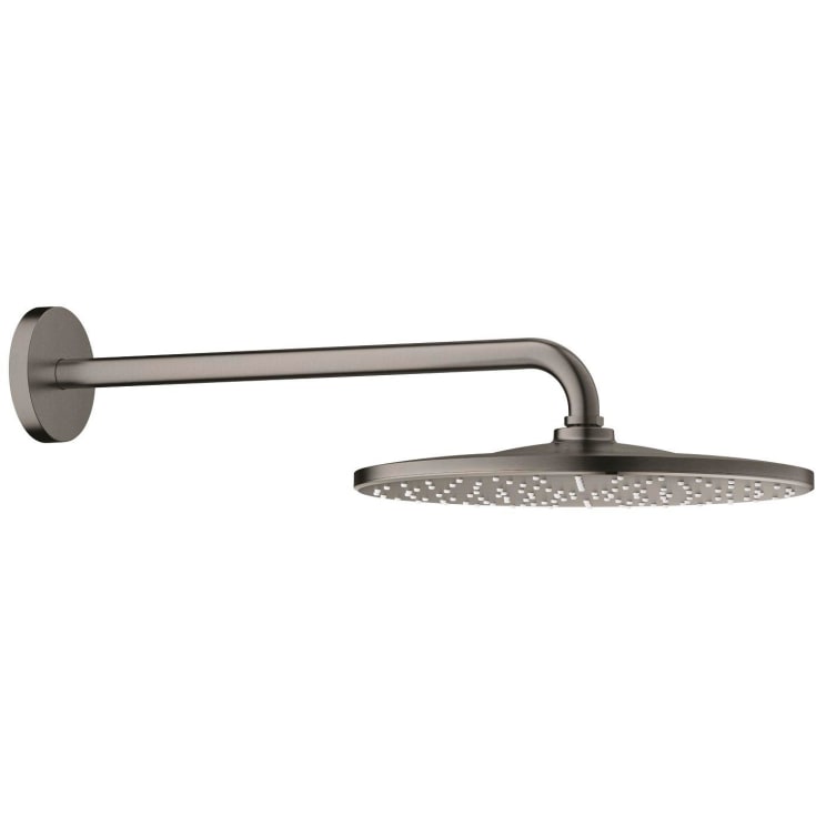 Grohe Rainshower Mono takdusj, Ø31 cm, vannbesparende, børstet sort krom