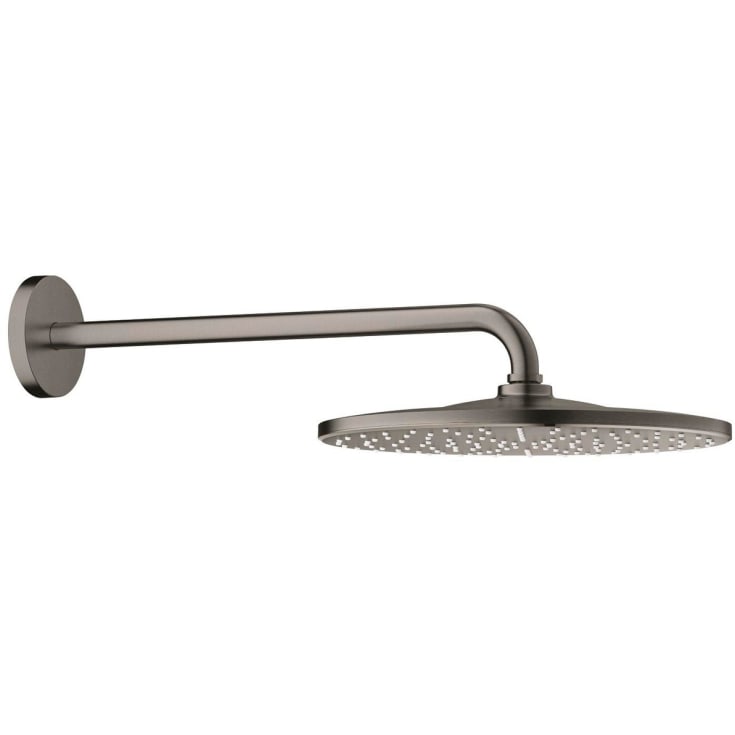 Grohe Rainshower Mono takdusj, Ø31 cm, vannbesparende, børstet sort krom