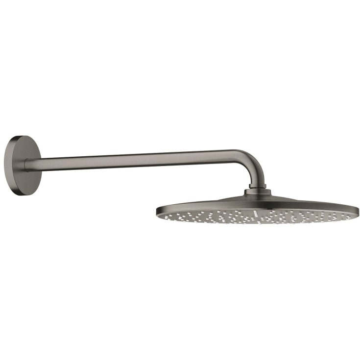 Grohe Rainshower Mono takdusj, Ø31 cm, vannbesparende, børstet sort krom