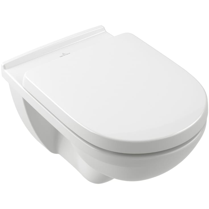 Villeroy & Boch O.novo toalettpakke, med myktlukkende sete, 38,5x55,5 cm, hvit