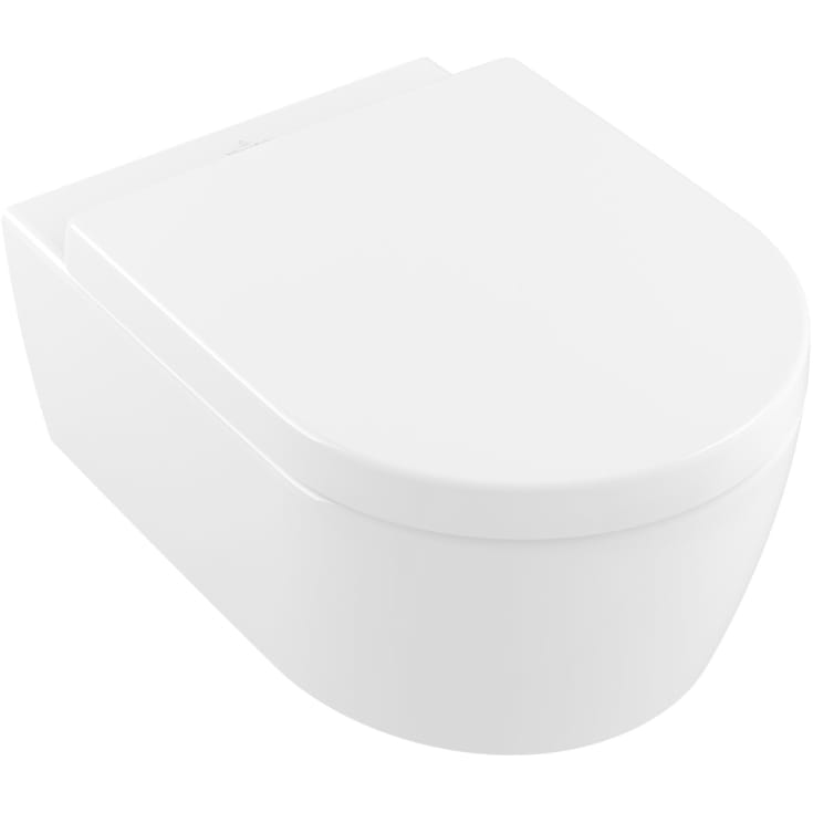 Villeroy & Boch Avento toalettpakke, med sete, CeramicPlus, hvit