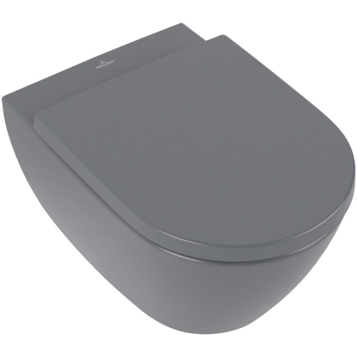 Villeroy & Boch Subway 2.0 vegghengt toalett, CeramicPlus, 370x560 mm, grafitt matt