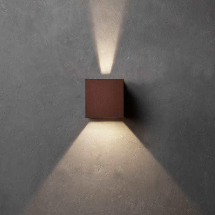 Lumenlight Toscana vägglampa utomhus, 2x10W, koppar