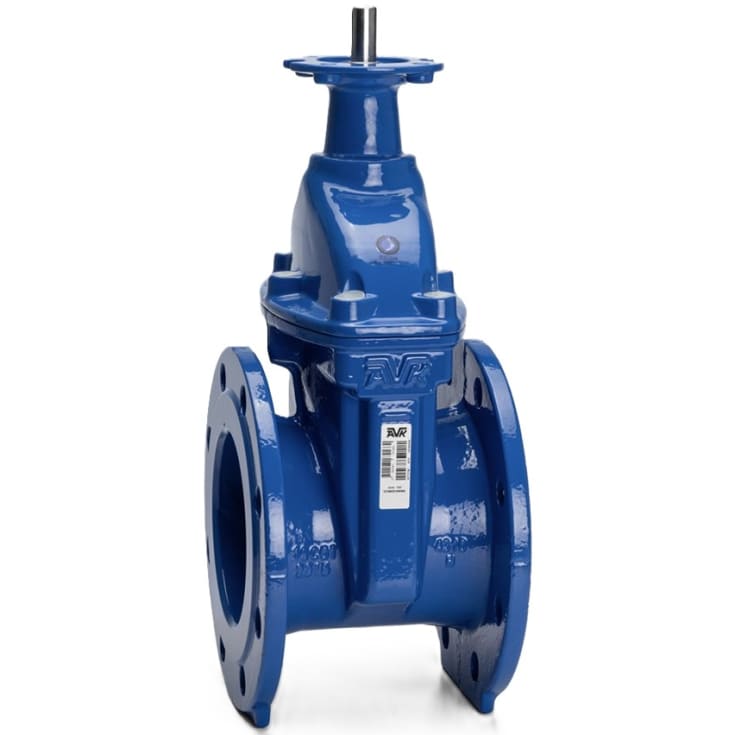 AVK DN400 flangeventil til aktuator, PN10, EPDM