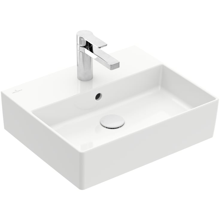 Villeroy & Boch Memento 2.0 møbelservant, overløp, CeramicPlus, 50x42 cm, hvit