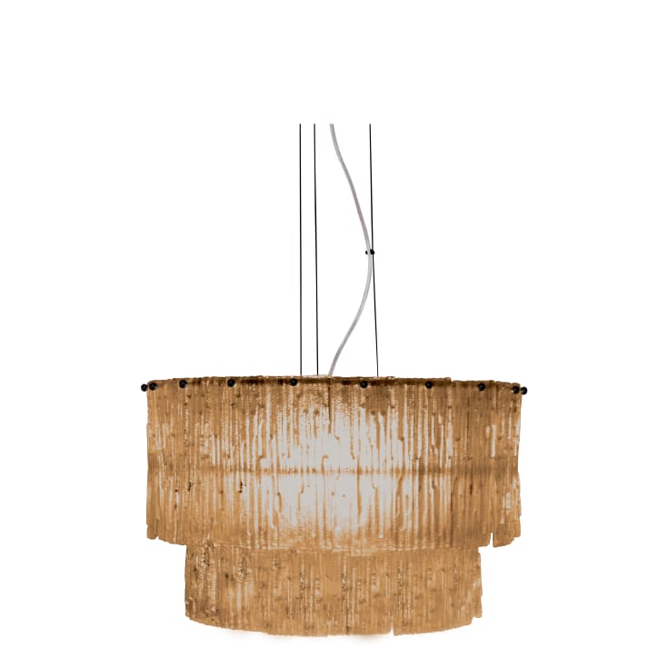 Aneta Lighting Abelone pendel, ravfarvet/sort