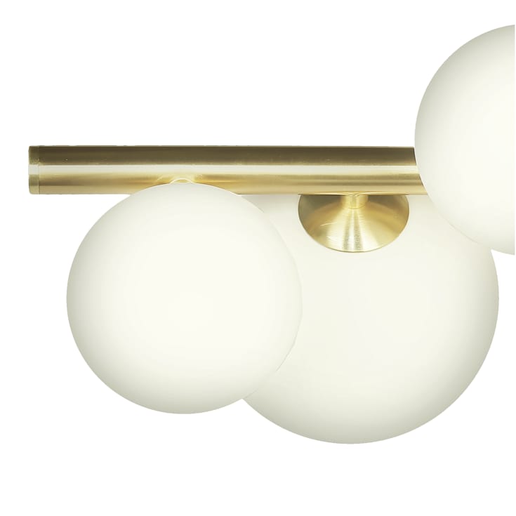 Aneta Lighting Molekyl taklampa, mässing/vit