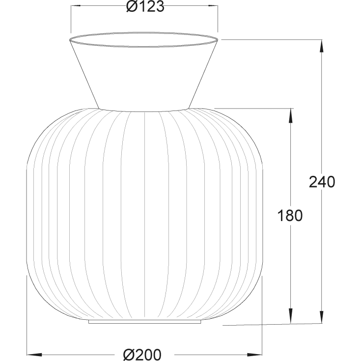 Aneta Lighting Vanja loftlampe, messing/hvid