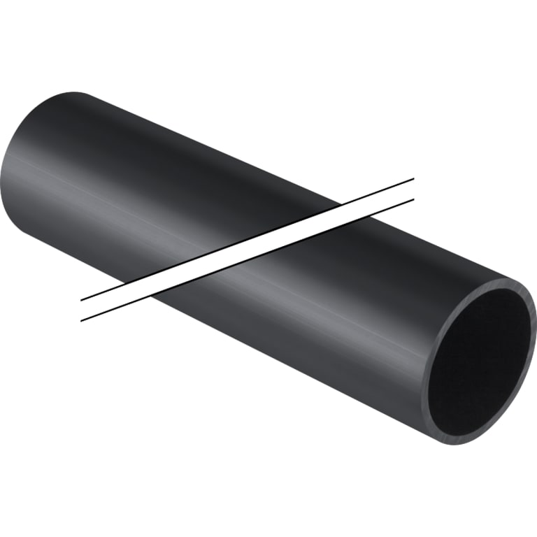 3 meter Geberit Silent rør, til spildevand, Ø110 mm, sort | 310.000.14 ...