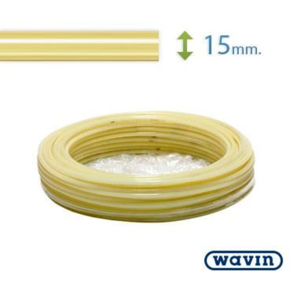 100 meter Wavin universal pex rør til vand og varme, 15 mm | 0614215