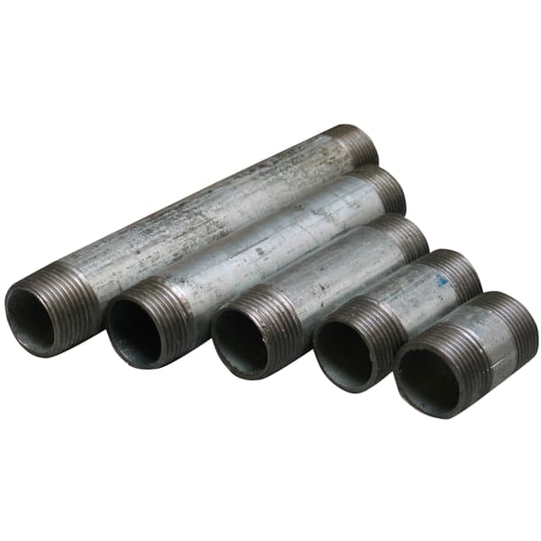 Galvaniseret nippelrør 3/4" - 80 mm