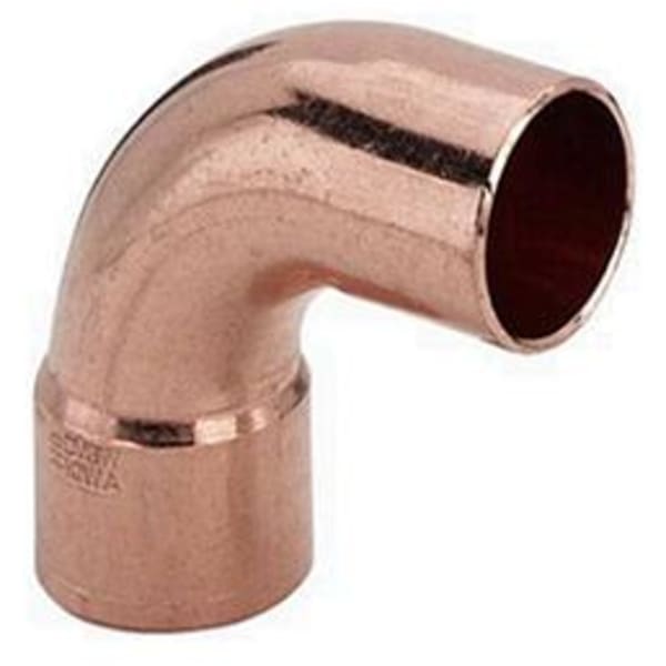 Bøjning 90gr. 22 mm med muffe og glat ende