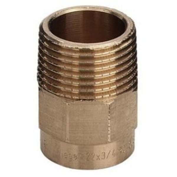 Overgangsnippel 1/2 -12mm rørgevind nippel og loddemuffe