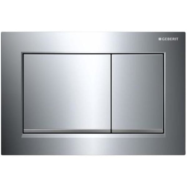 Geberit Omega 30 betjeningsplade, krom/mat krom