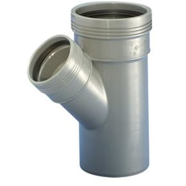 Htp Gren 45 Gr. 40/40Mm Med 2 Muffer Grå