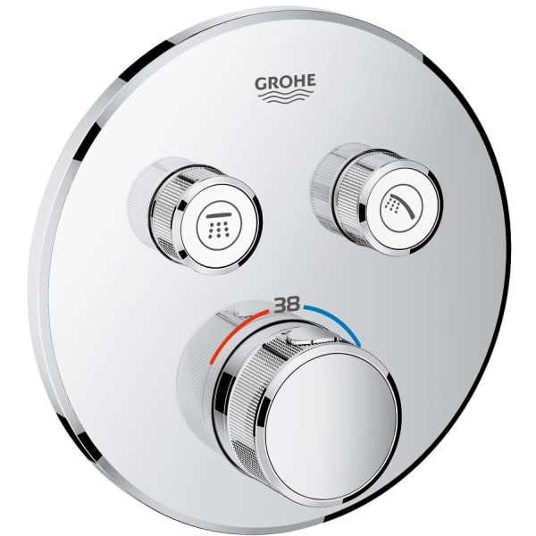 Grohe Grohtherm SmartControl termostat t/indbyg m/ 2 ventil, krom