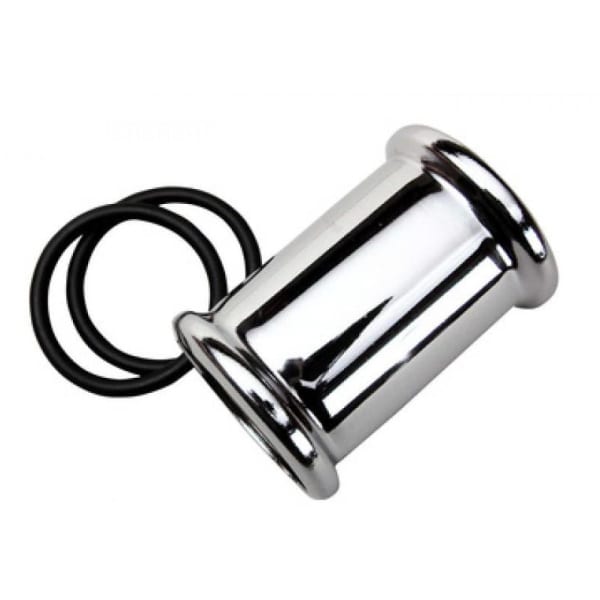 Dobbeltmuffe 32 mm, krom