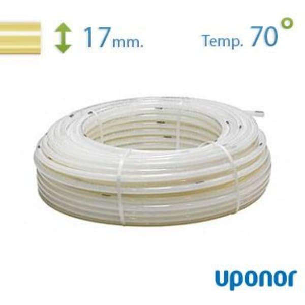 120 meter Uponor Comfort Pipe Plus gulvvarmerør 6 bar/70° 17 mm