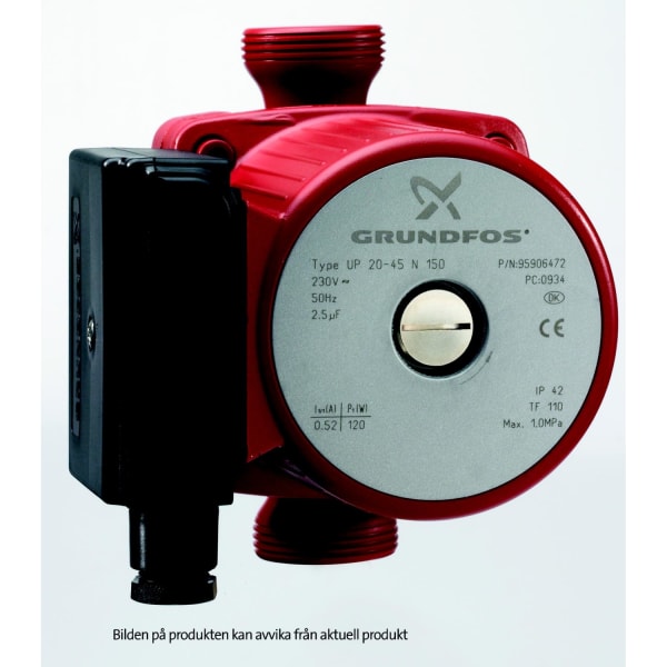 Grundfos VVC/cirkulationspump UP20-15N, 150