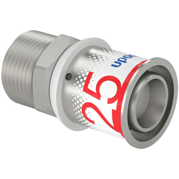 Uponor S-Press Plus overgangsnippel, 25 mm x 3/4"