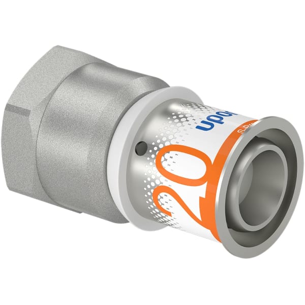 Uponor S-Press Plus overgangsmuffe, 20 mm x 1/2"