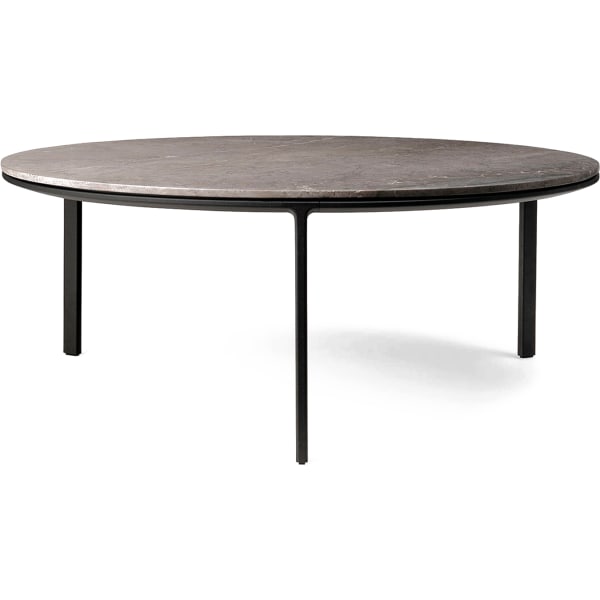 Vipp 425 Coffee table, Ø90 cm, grå marmor