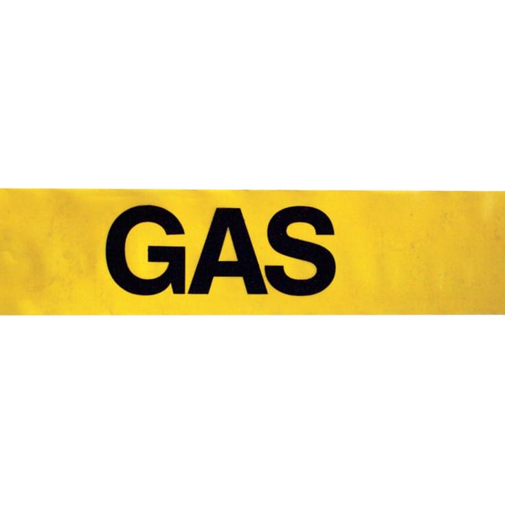 Markeringsbånd, gul, GAS, 100 x 0,1 mm, 500 m