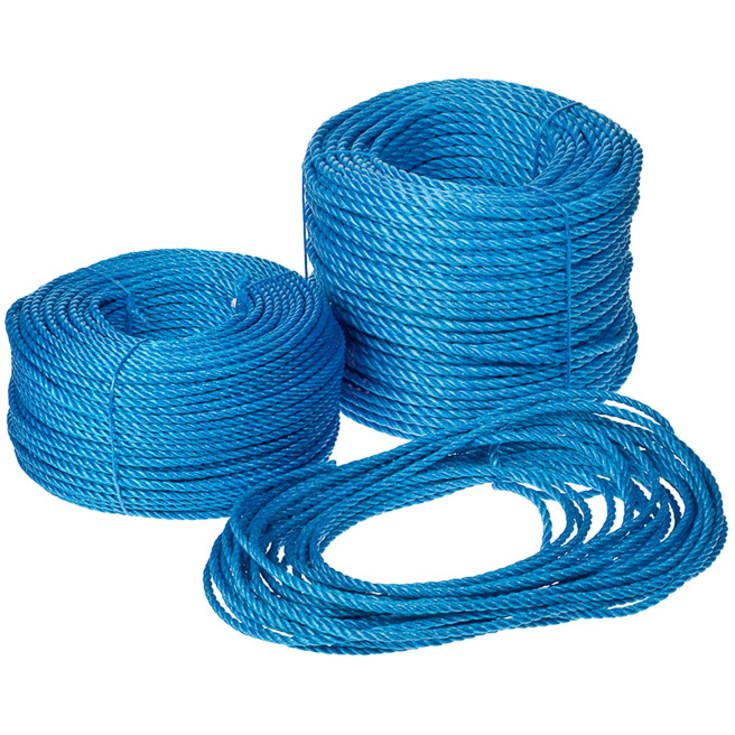 Blå nylon reb 6mm x 110meter