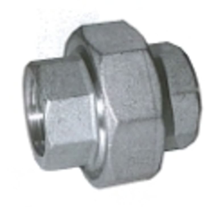 Rustfri union m/muffe 1/2"