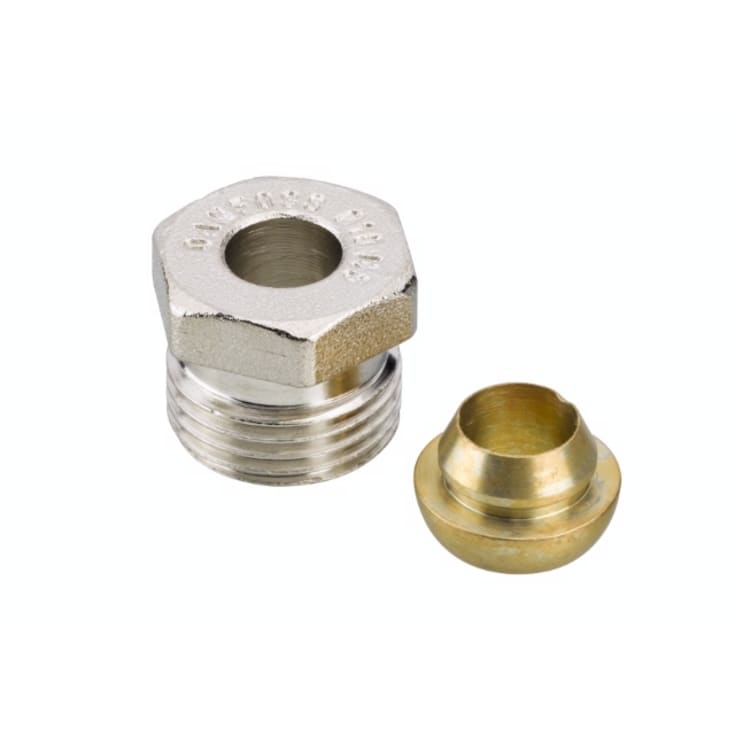 Danfoss klemringsfittings til stål- og kobberrør 1/2" x 10 mm