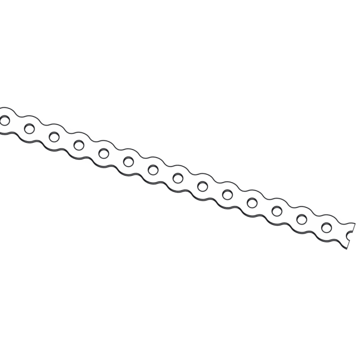 25 x 1,0 mm galvaniseret patentbånd, 10 m