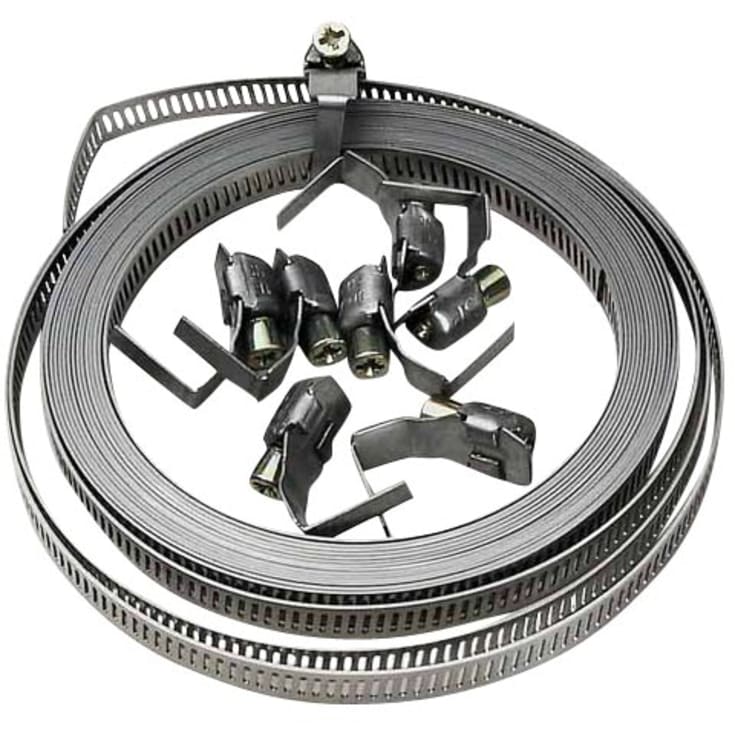 Klemme i rustfritt stål 8 mm, 5 meter