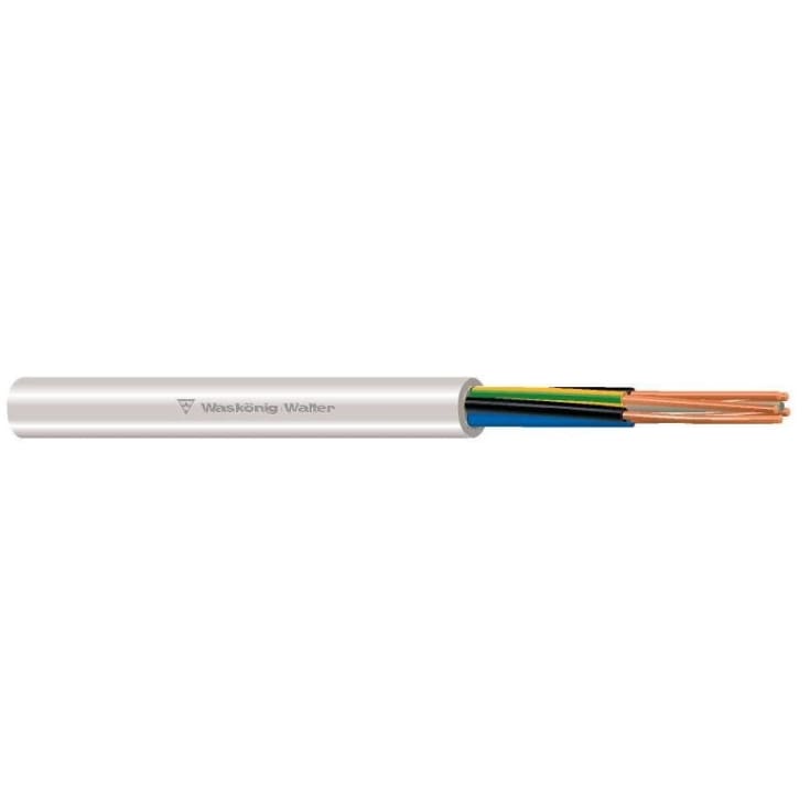100 meter Installationskabel 5x1,5mm², halogenfri, tynd