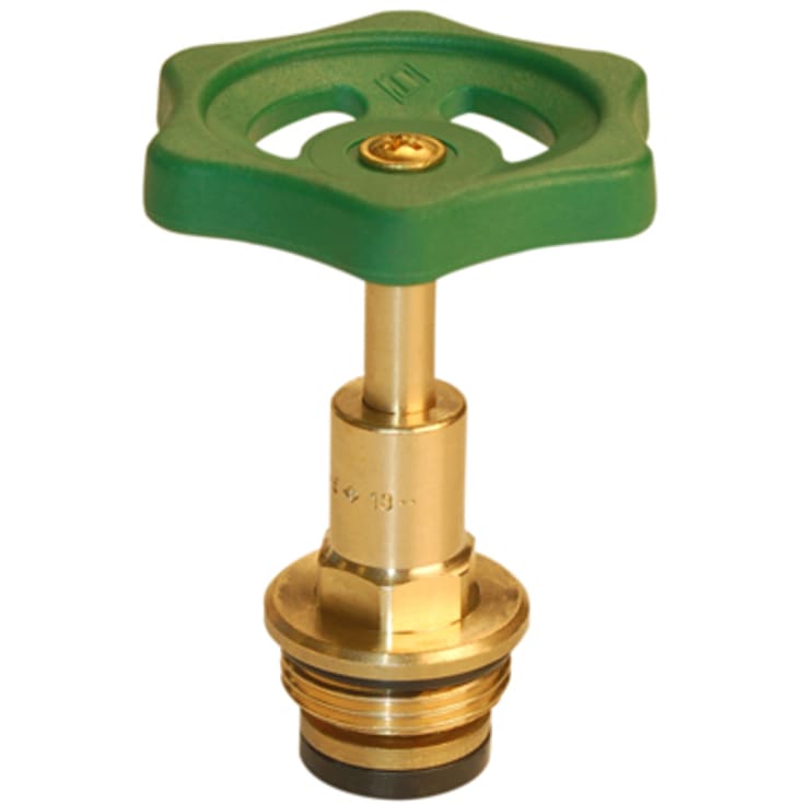 1.1/4" Ventiloverdel m/håndhjul